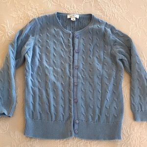 Baby blue Anne Taylor LOFT cardigan sweater